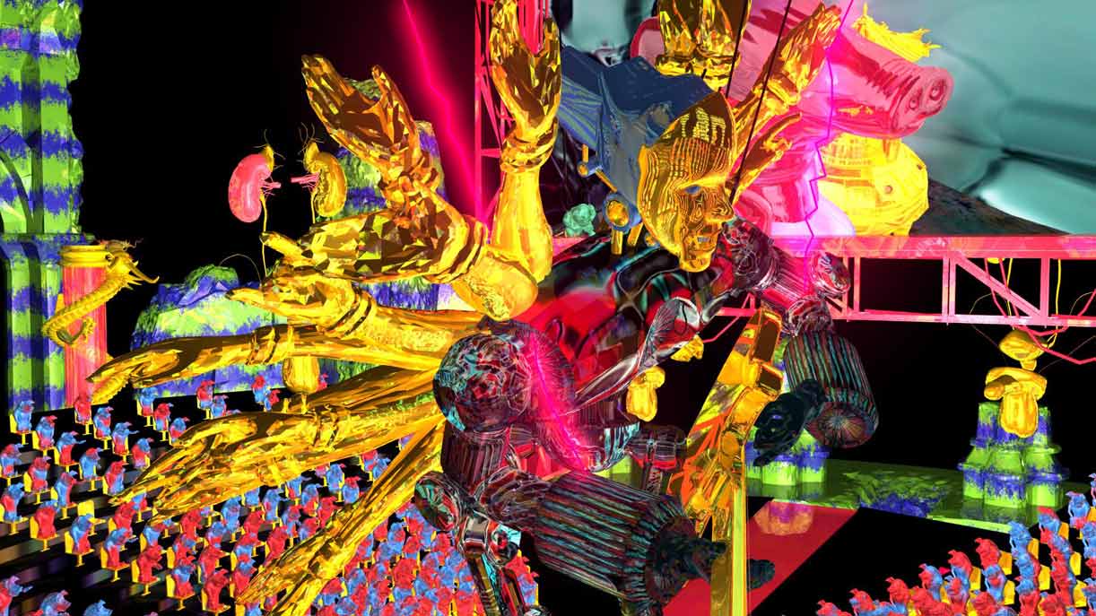 The witch paying guitar and singing International